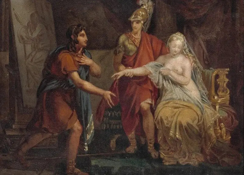 Alexandre Campaspe'yi Apelle'e devrediyor - Charles Meynier