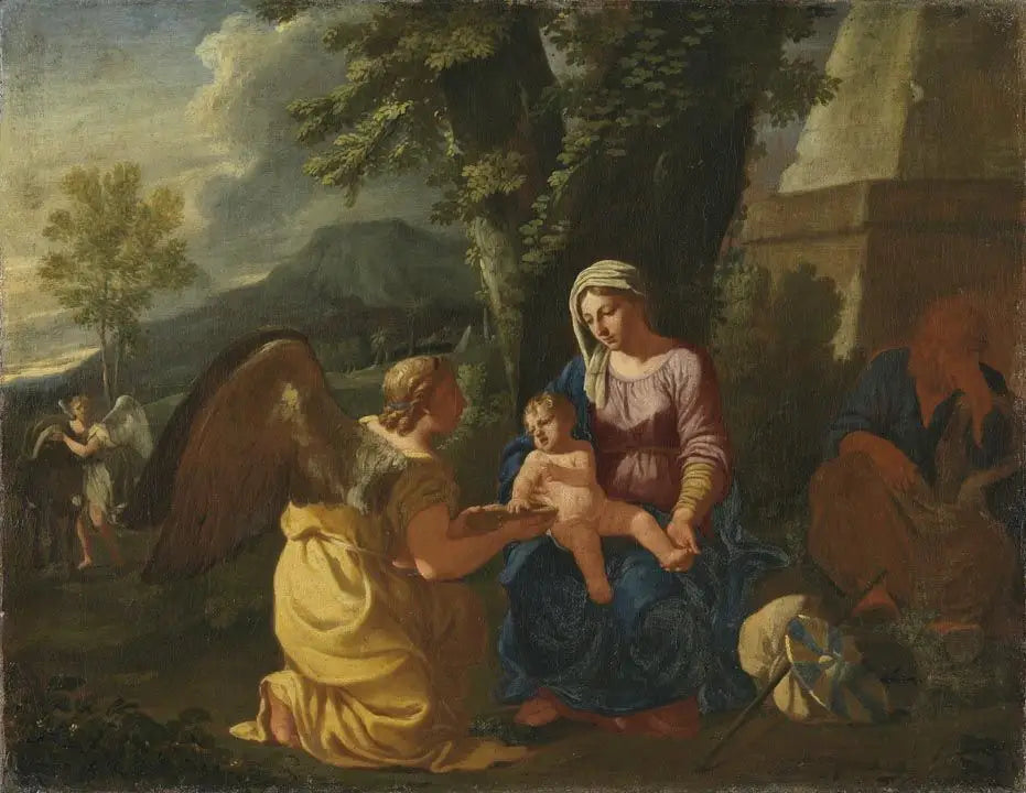 La fuite en Egypte - Charles Poerson - Alpha Reproduction