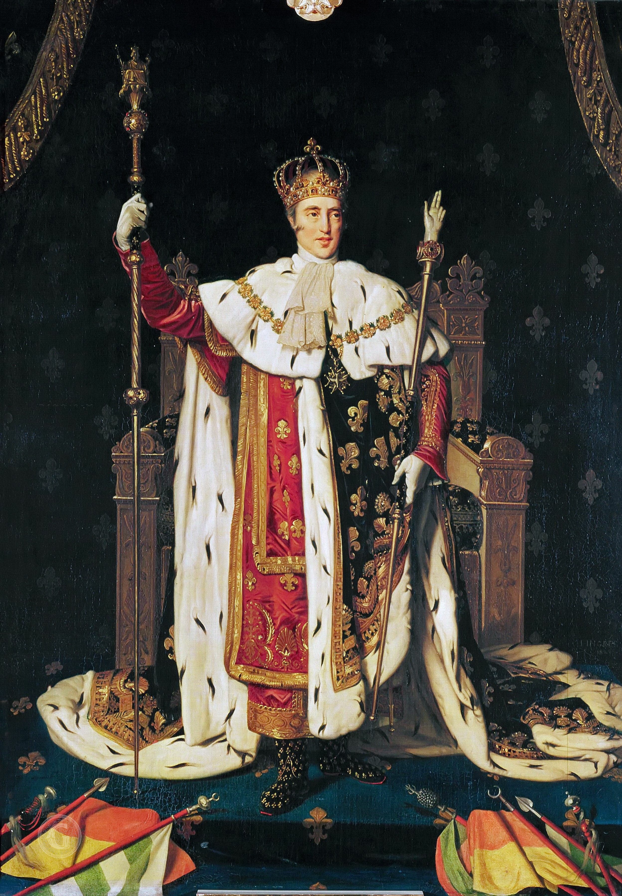 Taç giyme kostümüyle Charles X - Jean-Auguste-Dominique Ingres