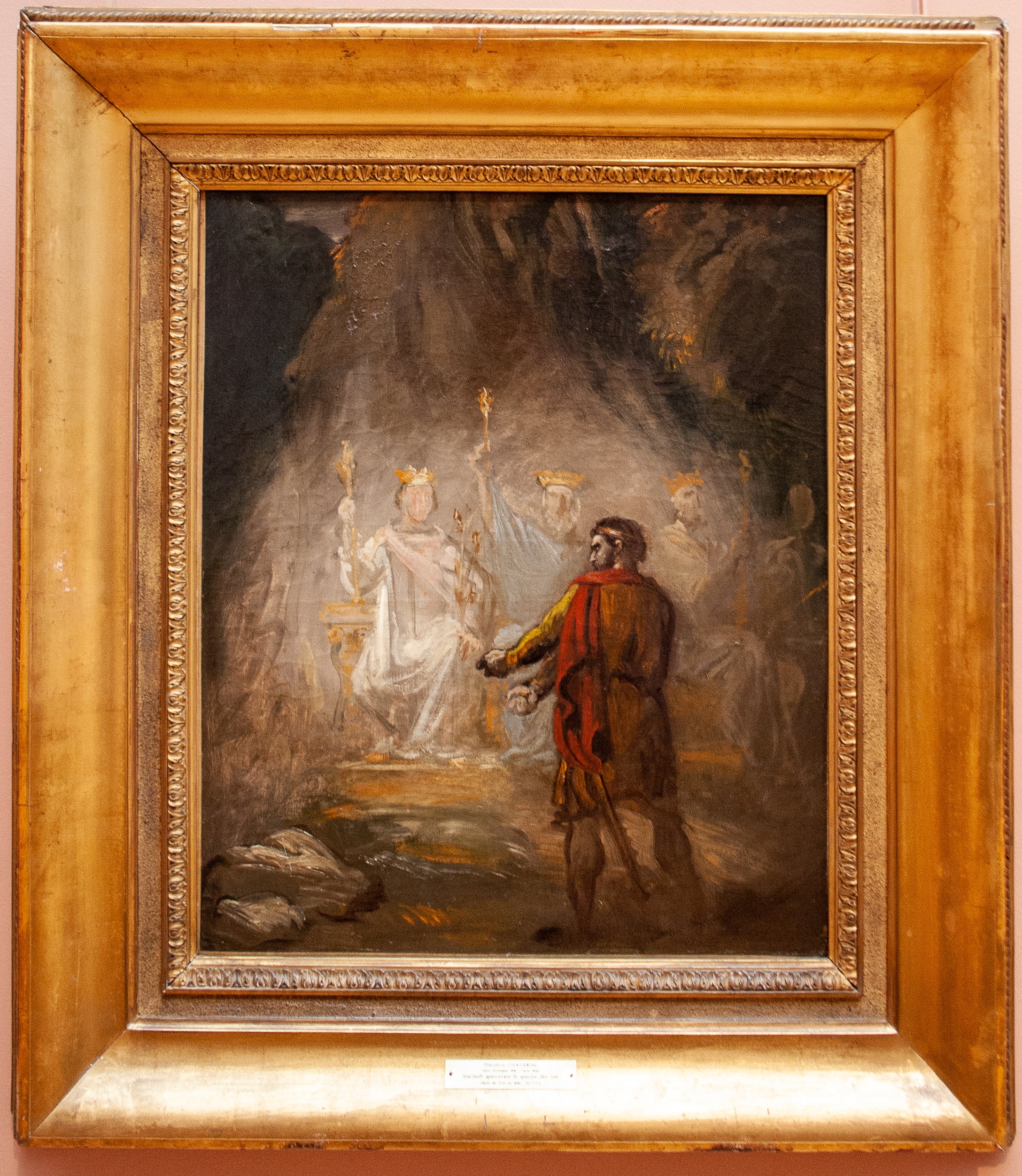 Macbeth apercevant les spectres des rois. Esquisse. - Théodore Chassériau