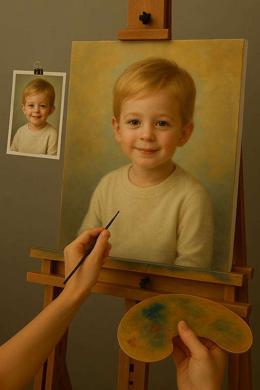 🎨 Kişiselleştirilebilir Çocuk Tablosu – Eşsiz Yağlı Boya