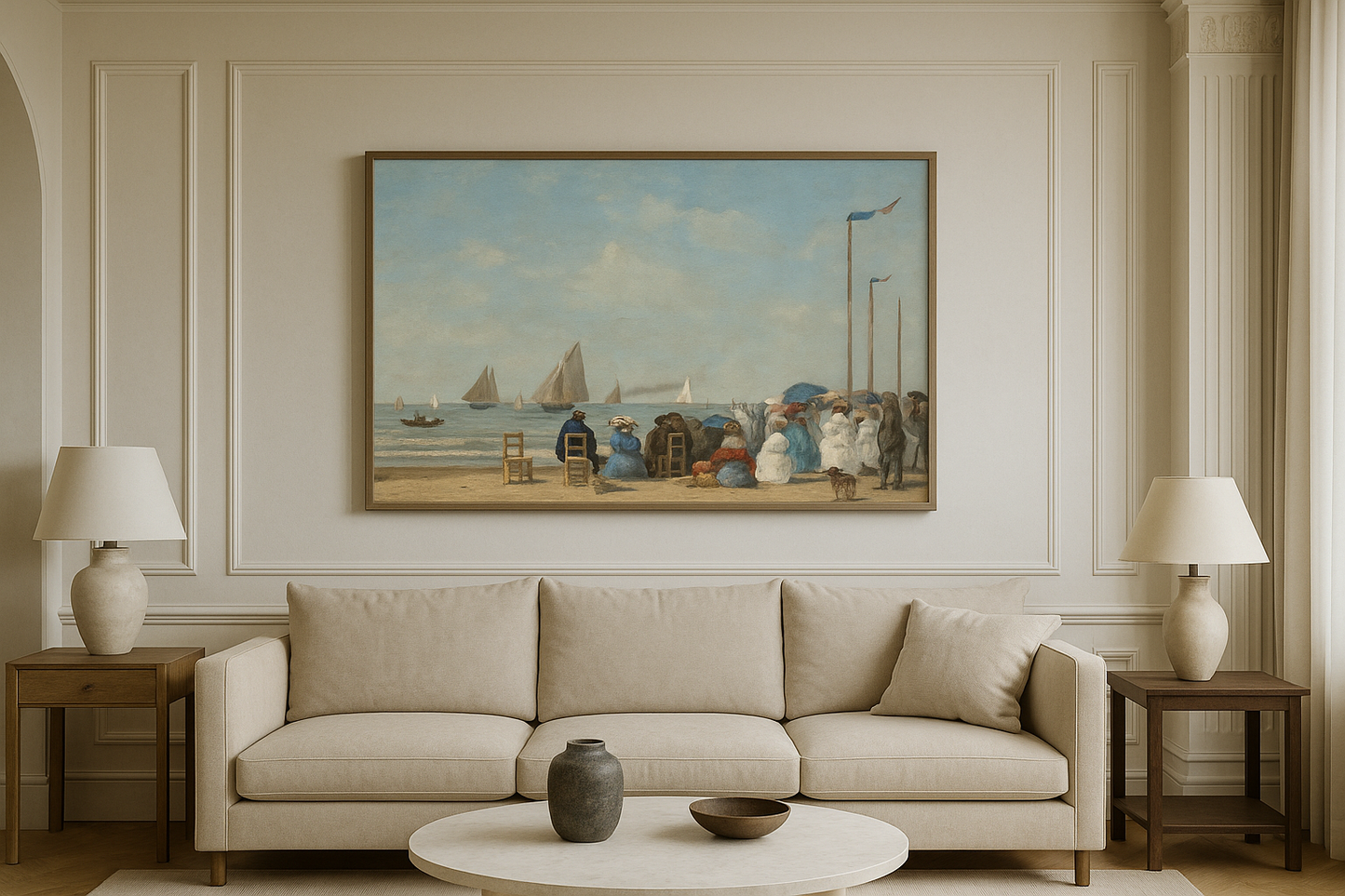 🏖️ Trouville'de Plaj Sahnesi – Eugène Boudin (1863)