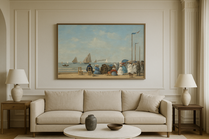 🏖️ Trouville'de Plaj Sahnesi – Eugène Boudin (1863)