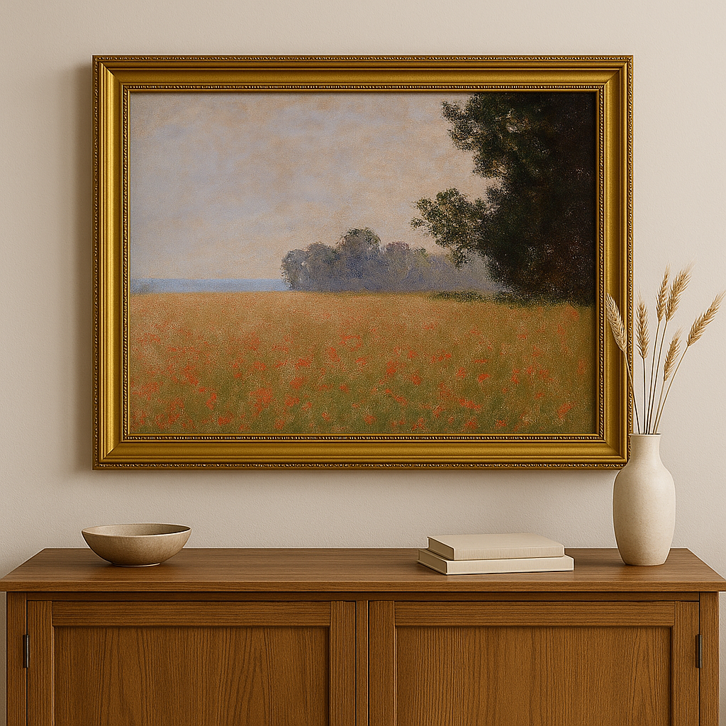 🌾 Gelinciklerle Buğday Tarlası – Claude Monet (1890 civarı)