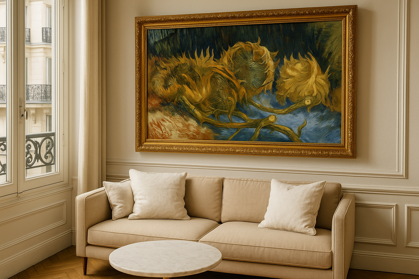 🌻 Dört solmuş ayçiçeği – Vincent van Gogh (1887)