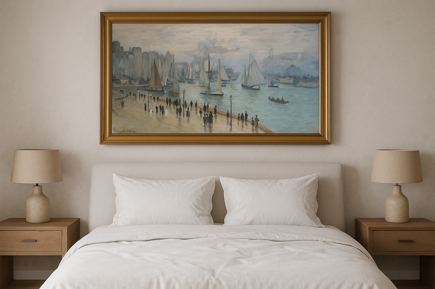 🌊 Le Havre Limanından Çıkan Balıkçı Tekneleri Claude Monet (1874)