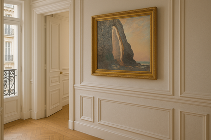 🖼️ Aiguille, Aval Kapısı'ndan Görünüş – Claude Monet (1885–1886)