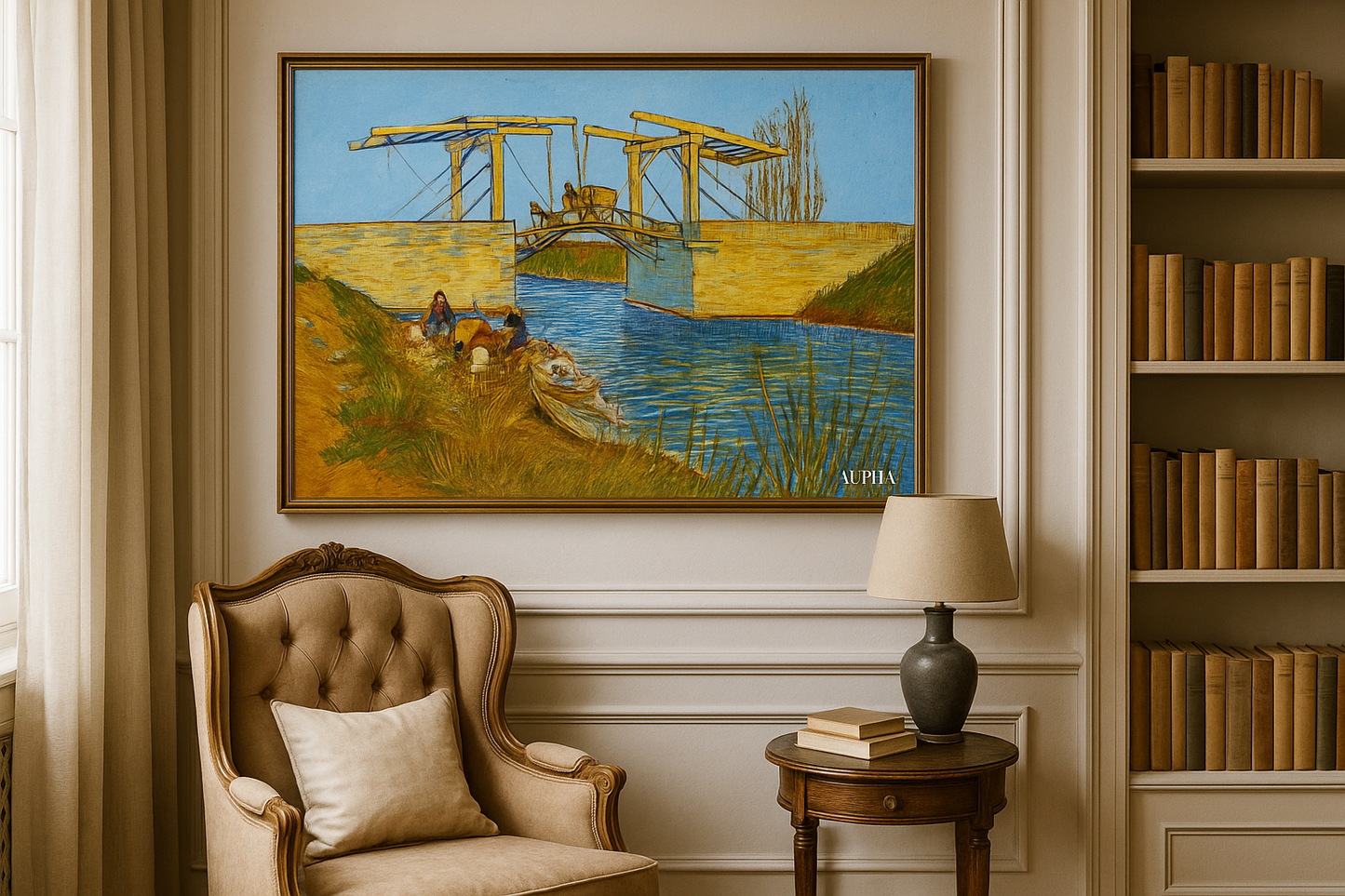 Langlois Köprüsü Arles'te Çamaşırcılarla – Vincent van Gogh (1888)