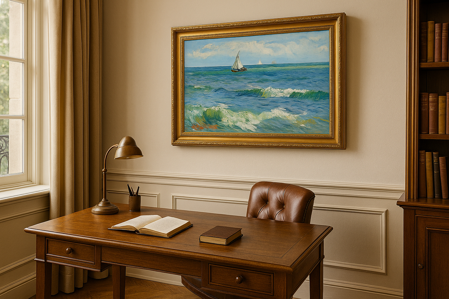 🌊 La Mer à Saintes-Maries-de-la-Mer – Vincent van Gogh (1888)