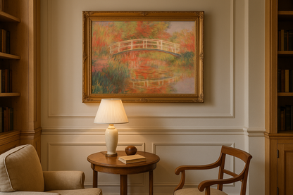 <source>
Japon Köprüsü – Claude Monet, yaklaşık 1920-1924
</source>