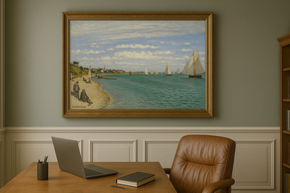 ⛵ Sainte-Adresse'de Yelken Yarışları – Claude Monet (1867)