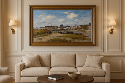 Düşük gelgitte Trouville Limanı - Eugène Boudin