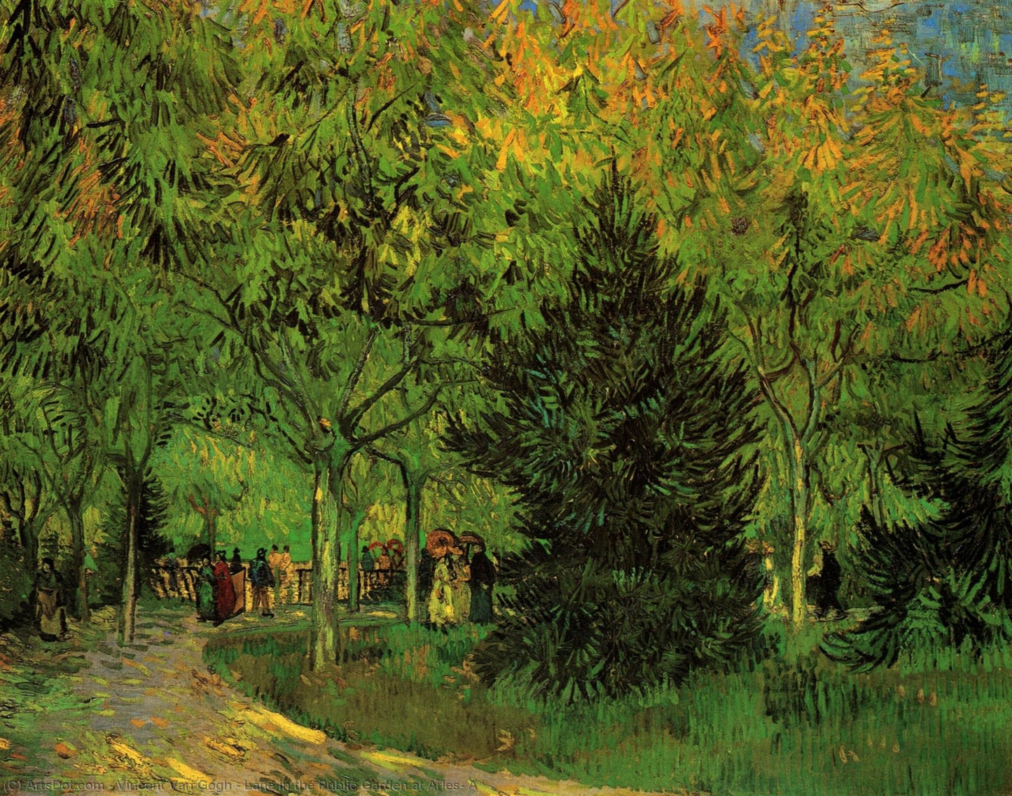 🖼️ Arles'te Chemin du Jardin Public – Vincent van Gogh (1888)