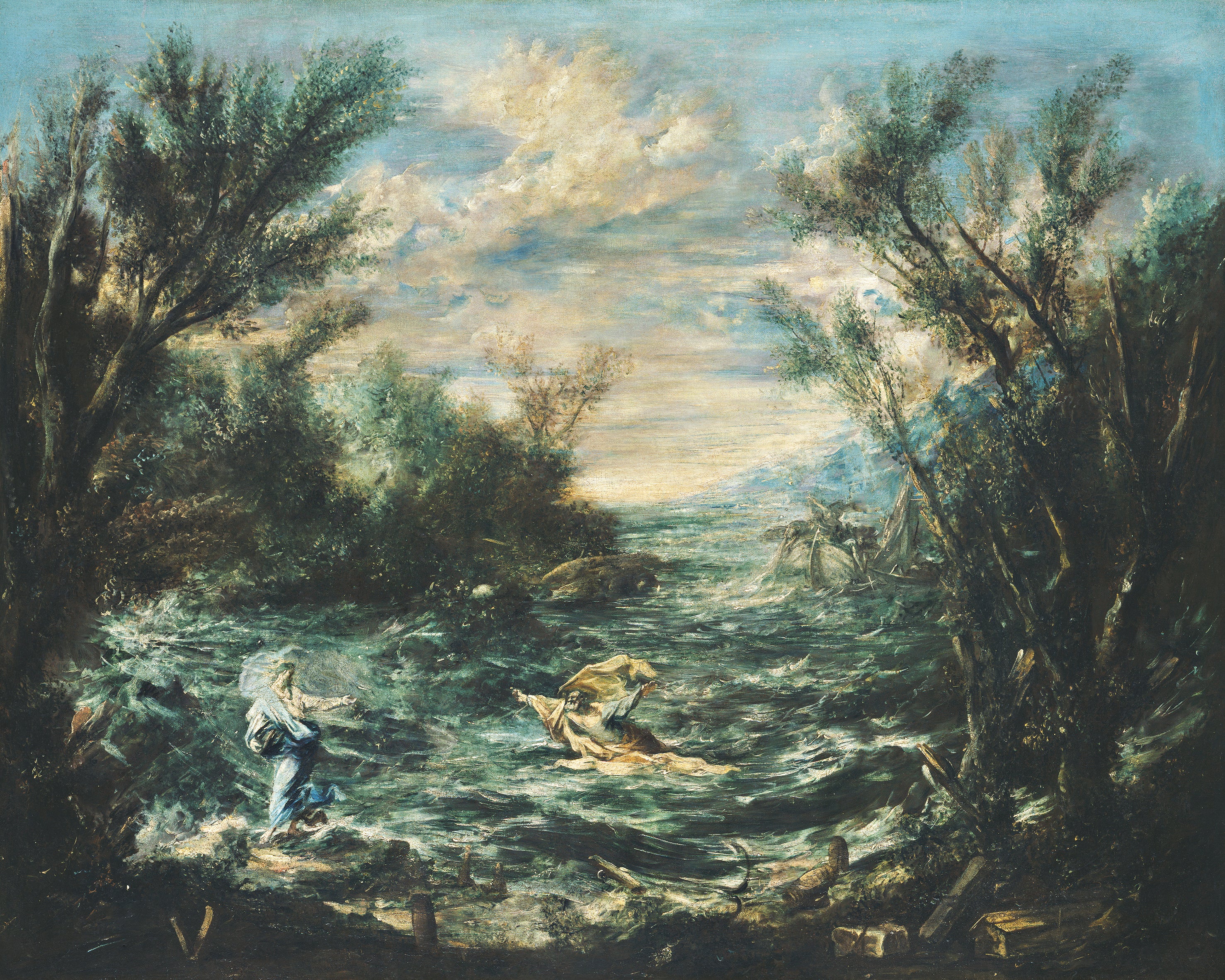Le Christ au bord de la mer de Galilée - Alessandro Magnasco