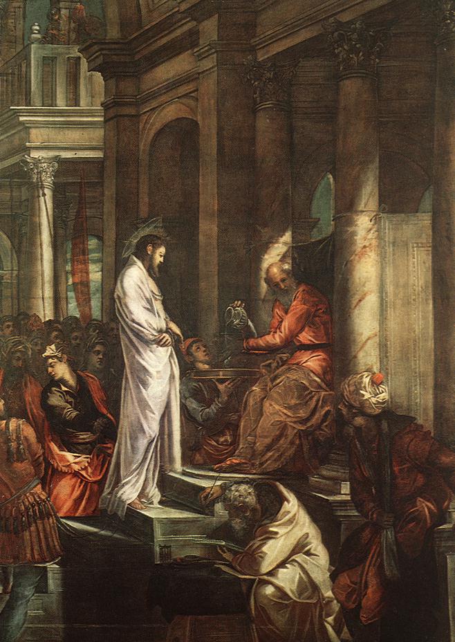 İsa Mesih Pilatus'un Önünde - Jacopo Tintoretto