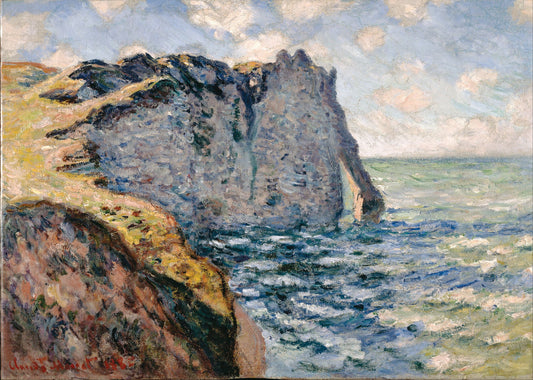 🎨 Étretat'taki Aval Kayalığı – Claude Monet, 1885