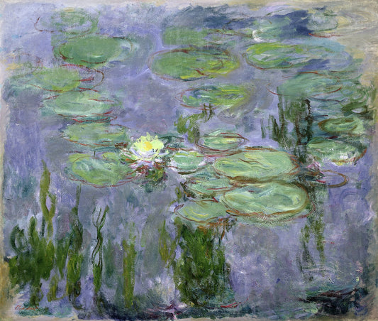 🌼 Parlak çiçekli Nilüferler – Claude Monet