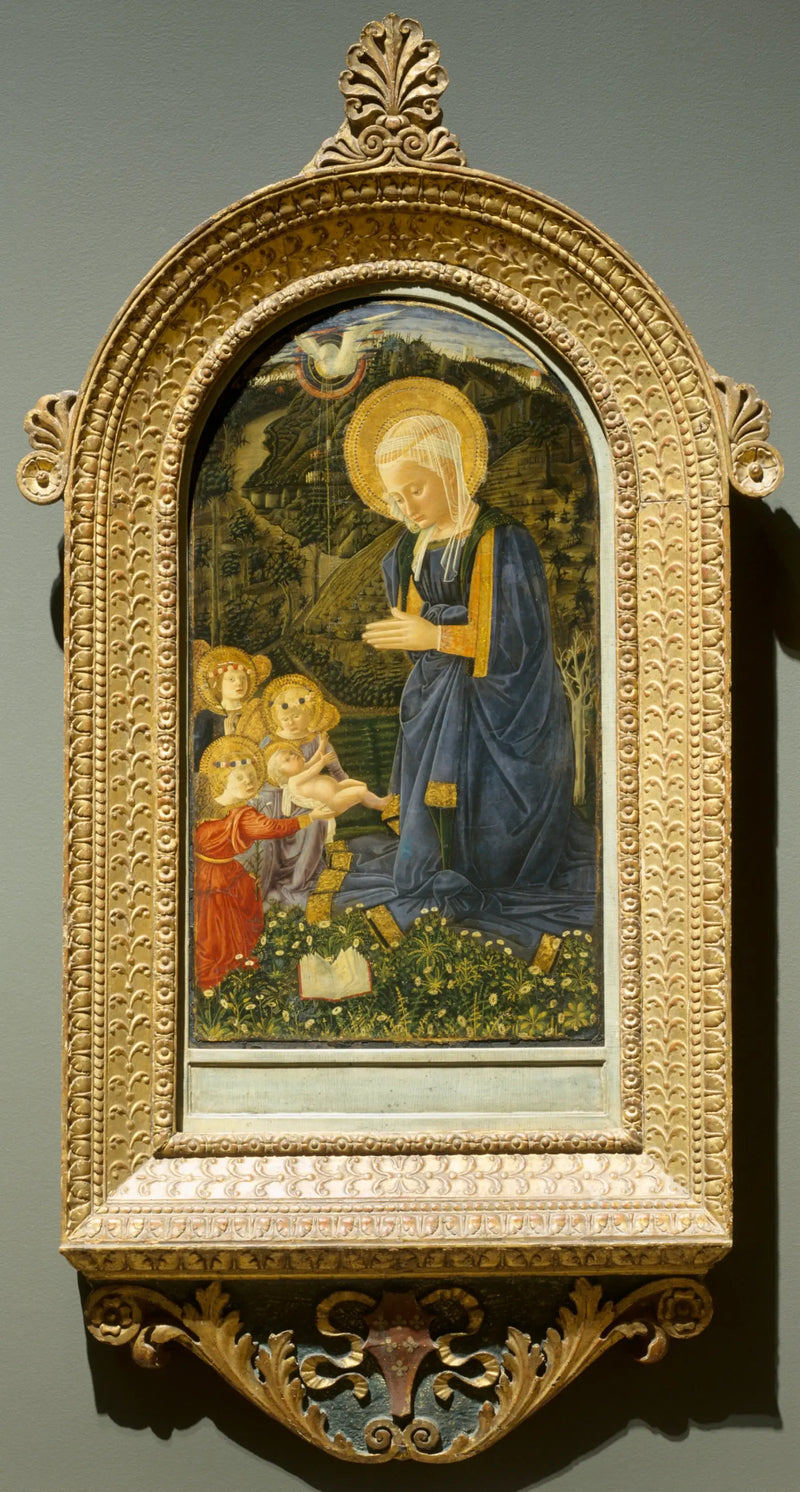 Bakire ve Çocuk Meleklerle - Fra Filippo Lippi