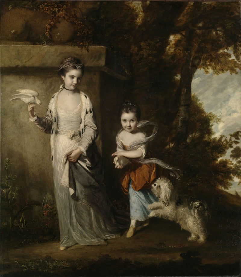 Amabel ve Mary Jemima Yorke Hanımlarının Portresi - Joshua Reynolds