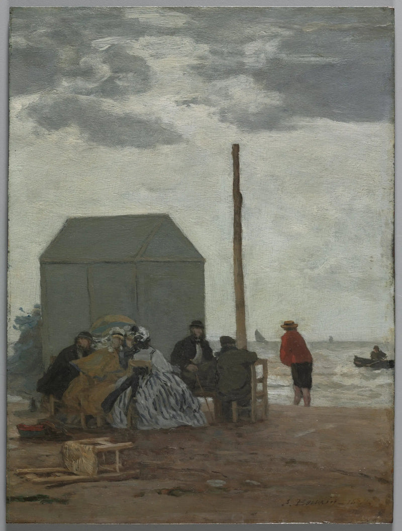 Deauville Plajı - Eugène Boudin