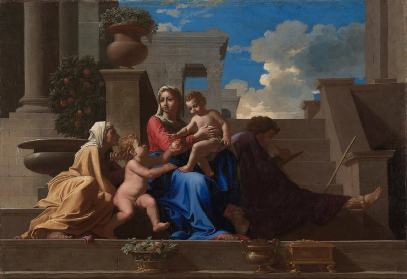 İsa Ailesi Merdivende - Nicolas Poussin