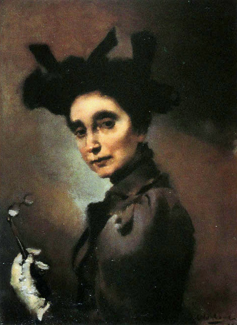 Femme à la lorgnette - Columbano Bordalo Pinheiro
