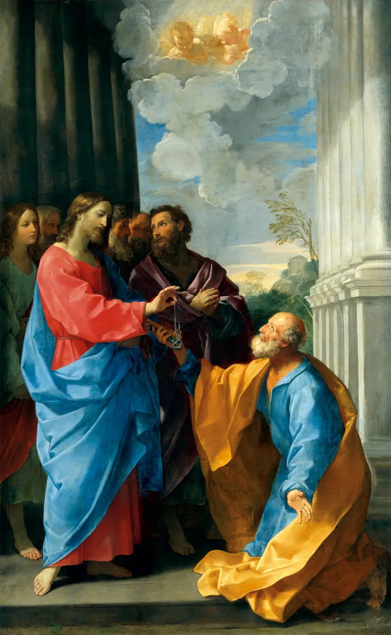 İsa'nın anahtarları Aziz Petrus'a verdiği - Guido Reni