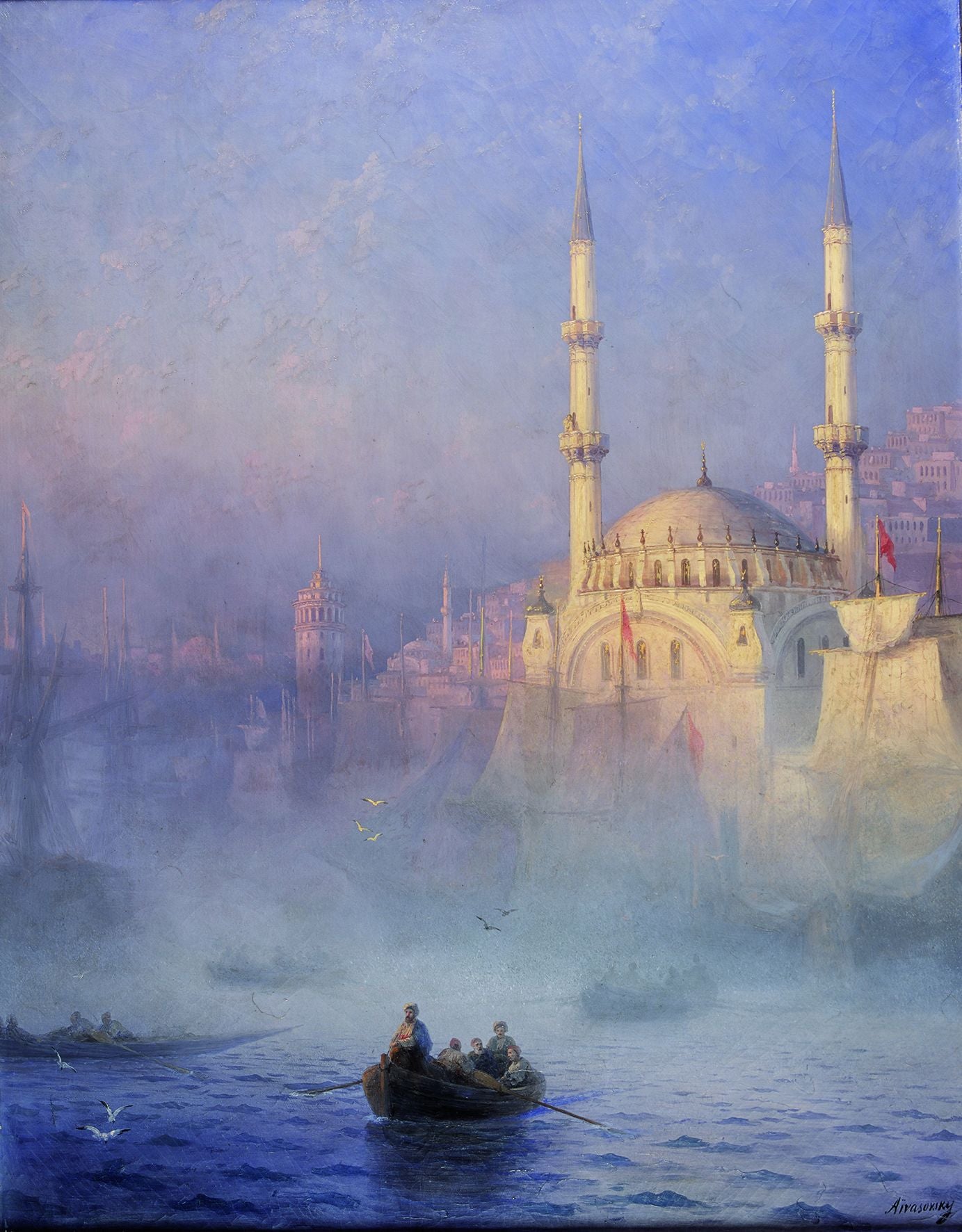 Constantinople, la mosquée de Top-Kahné - Ivan Aïvazovski