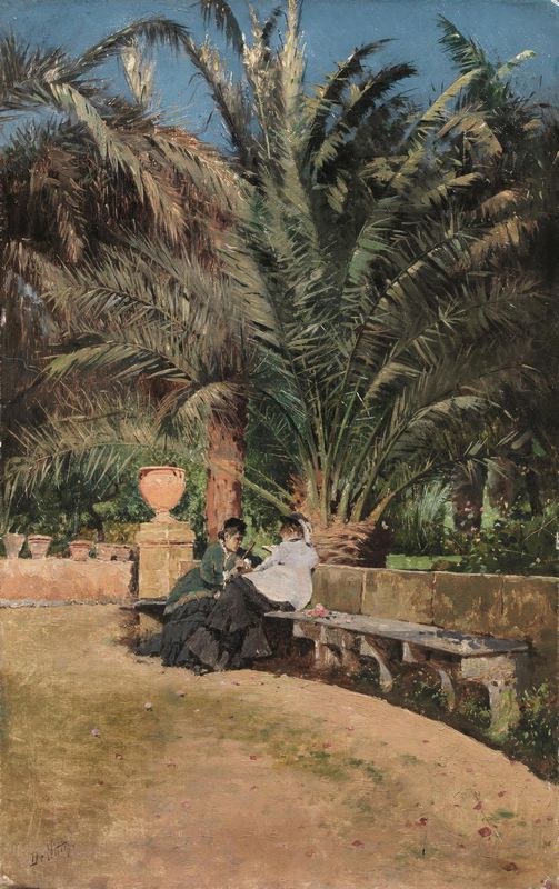 Conversation dans le jardin - Giuseppe De Nittis