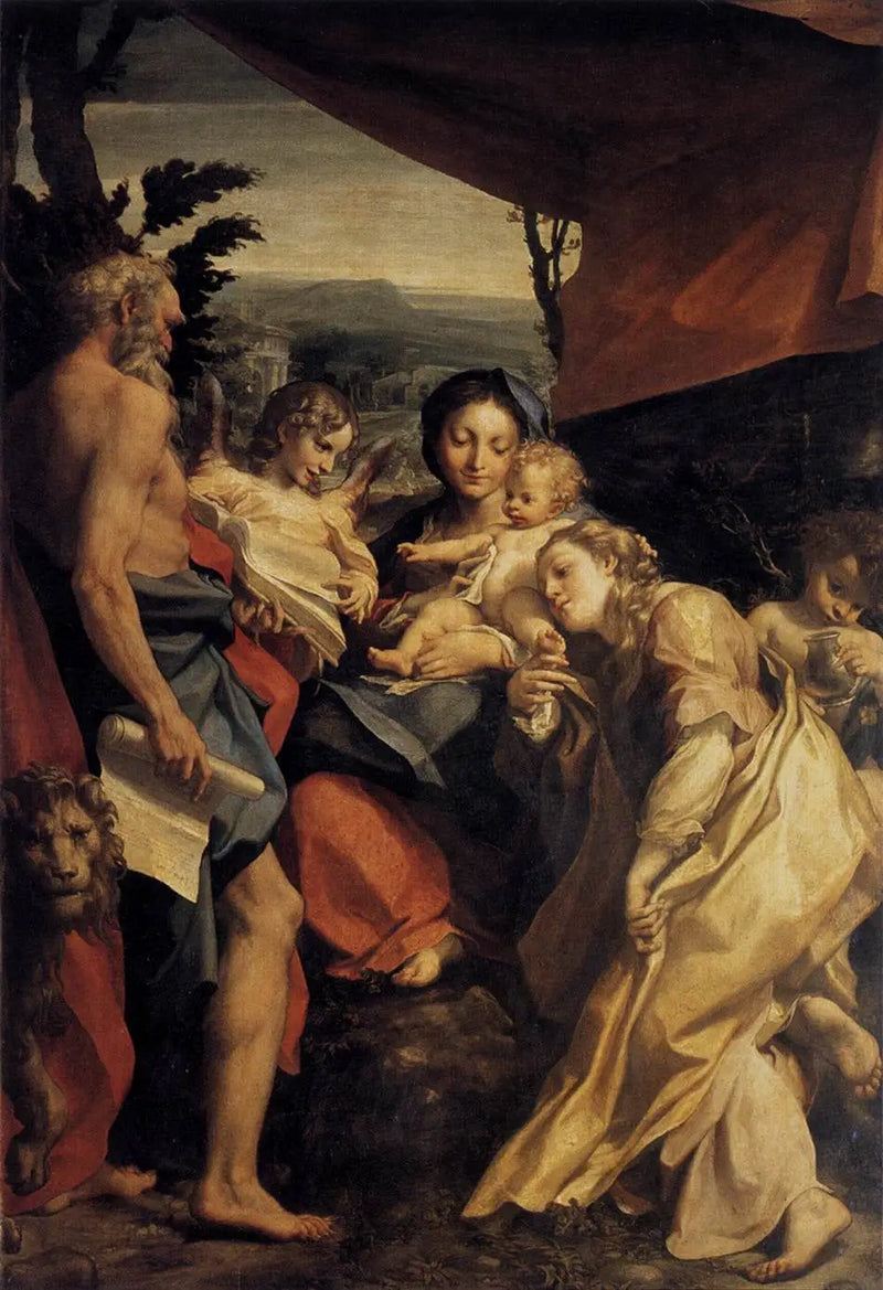 Saint Jérôme Madonası - Antonio da Correggio