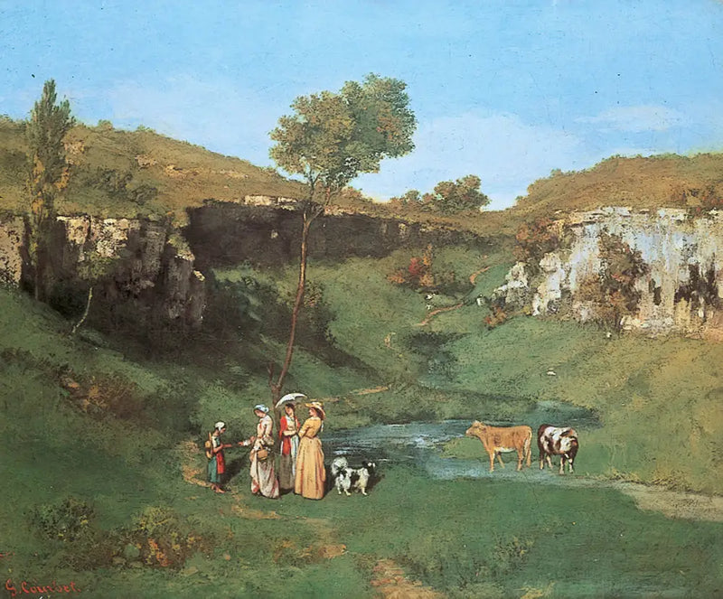 Köyün Kızları - Gustave Courbet