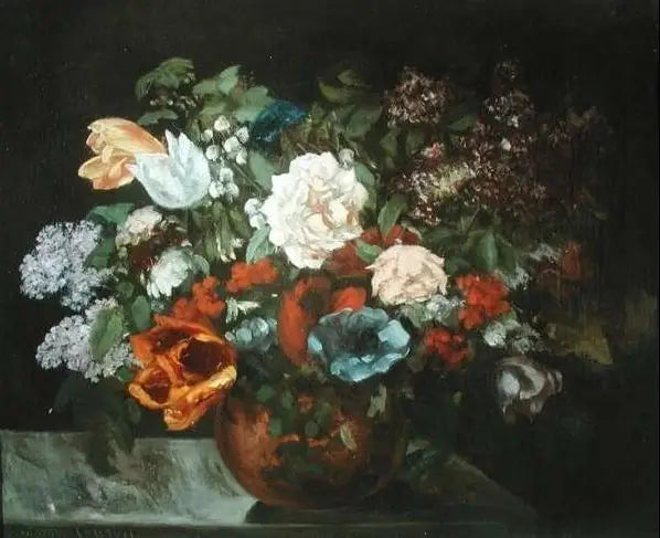 Çiçek Buketi - Gustave Courbet
