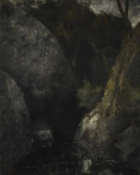 Eski ağaç boğazda - Gustave Courbet