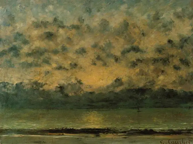 Leman Gölü kıyısında - Gustave Courbet