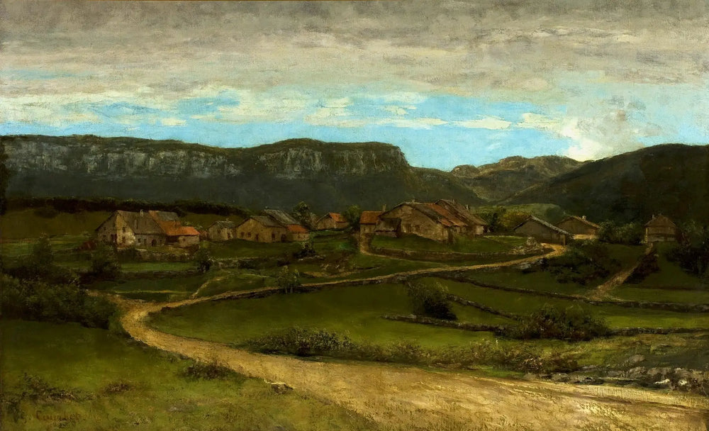 Paysage près d’Ornans. - Gustave Courbet - Alpha Reproduction