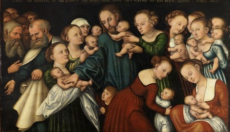 Le Christ bénissant les enfants - Lucas Cranach the Elder