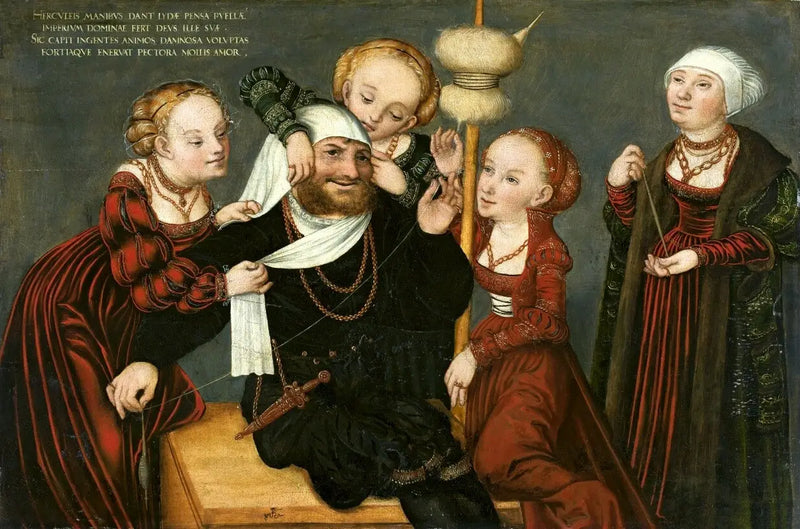 Herakles ve Omphale - Lucas Cranach the Elder