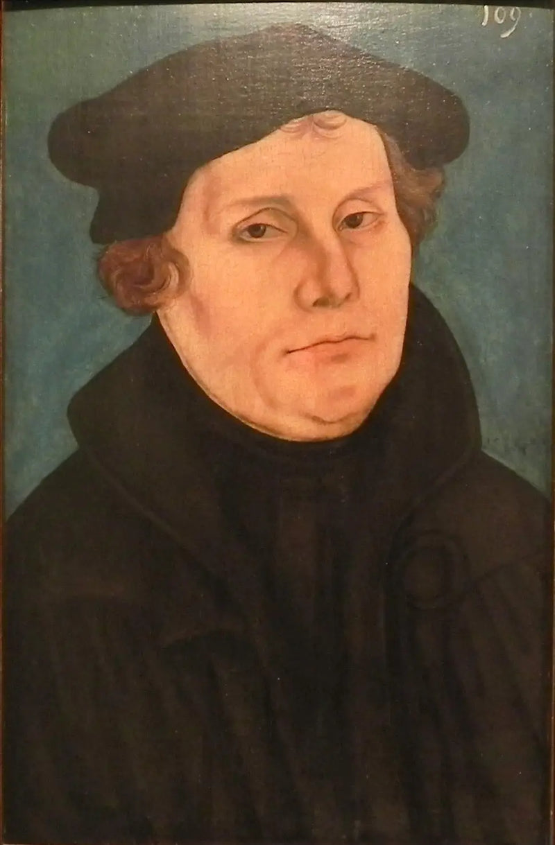 Martin Luther, büst halinde, sağa dönük - Lucas Cranach the Elder