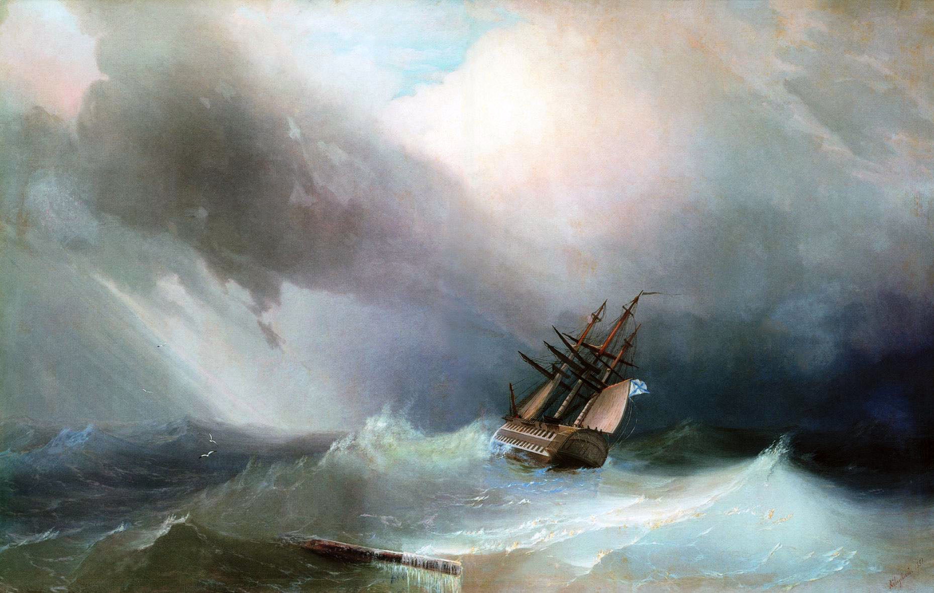 Tempête - Ivan Aïvazovski