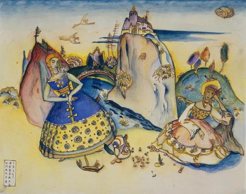 Reproduction du tableau « Imatra, février 1917 - Vassily Kandinsky » par Alpha Reproduction en peinture à l’huile