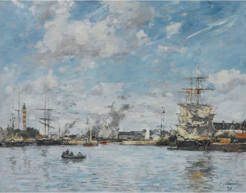 Deanville. Havuz - Eugène Boudin