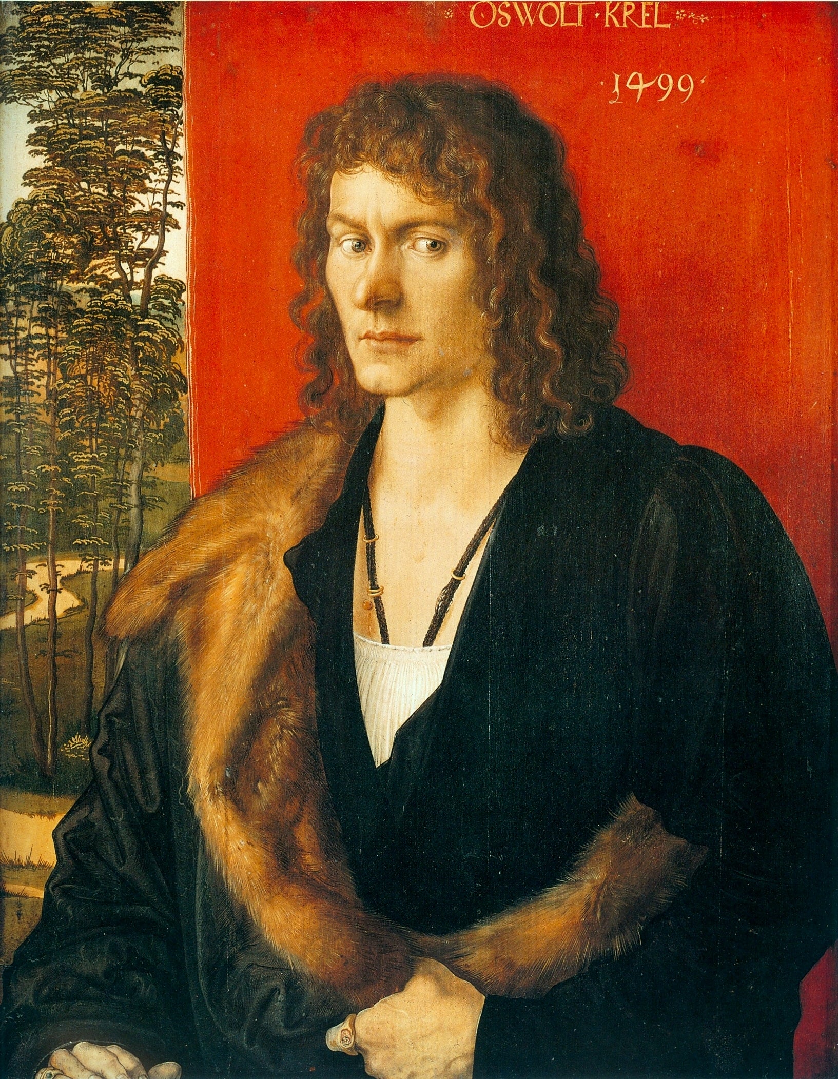 Portrait d'Oswolt Krel : Oswolt Krel - Albrecht Dürer