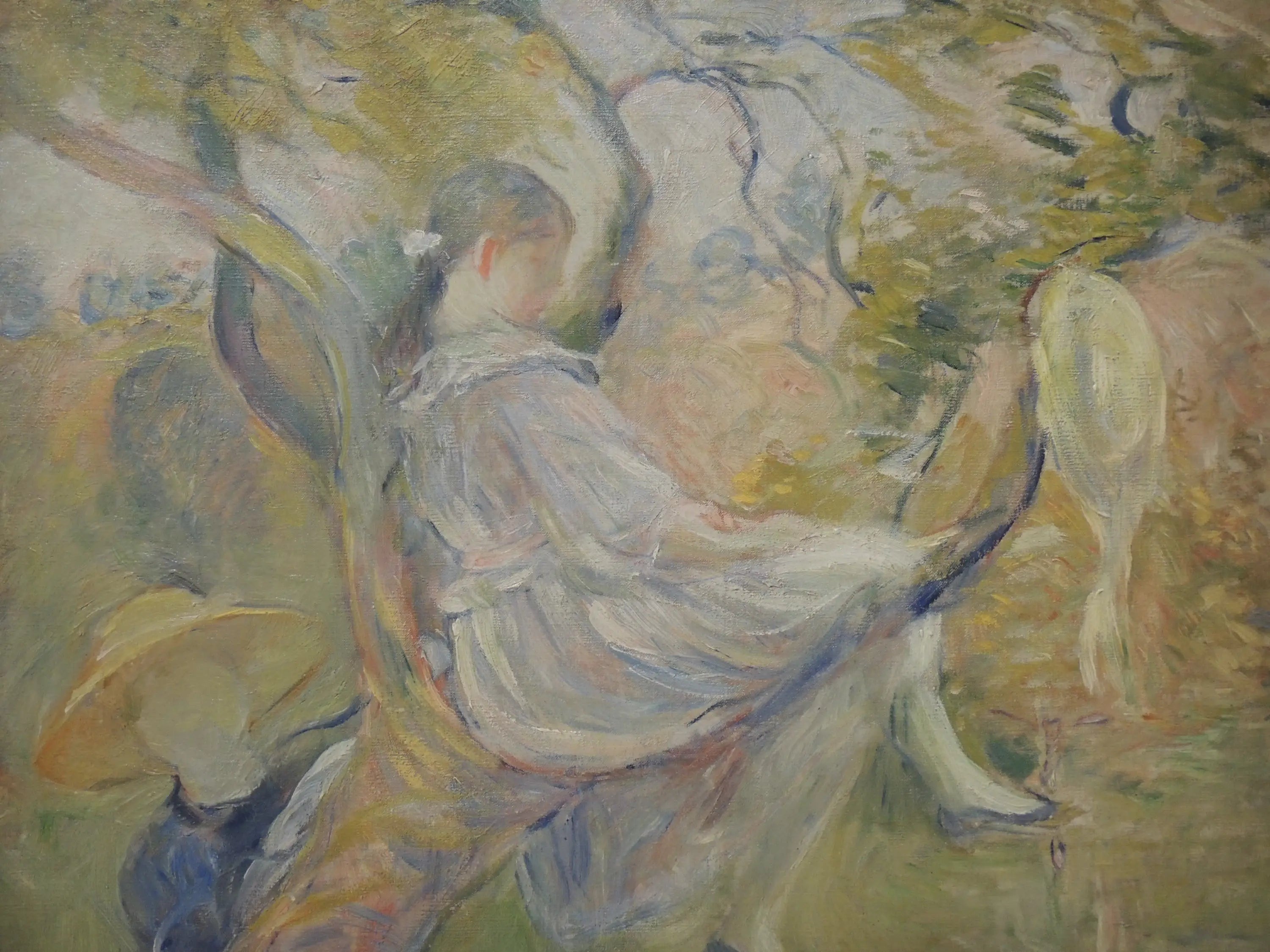 Reproduction du tableau « Dans le pommier - Berthe Morisot » par Alpha Reproduction en peinture à l’huile