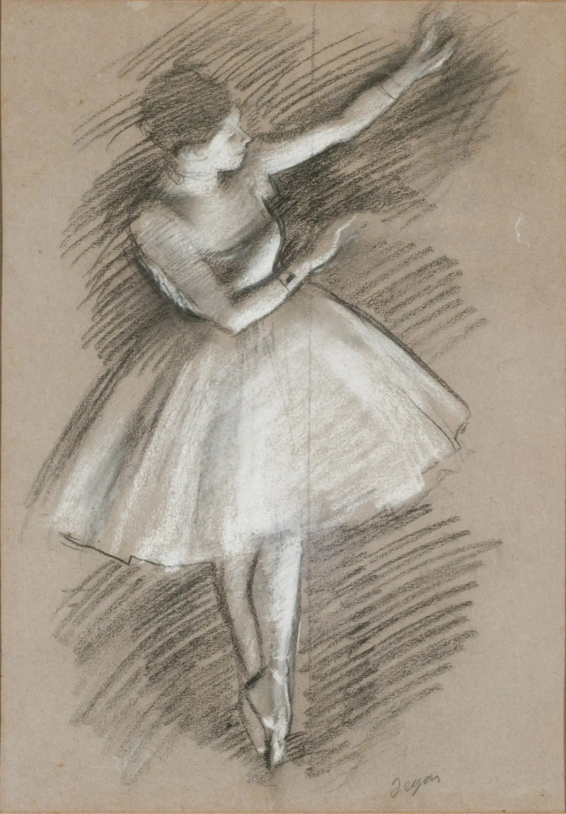 beyazda dansçı - Edgar Degas