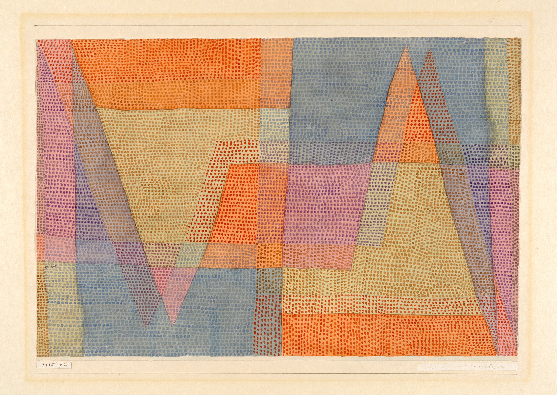 La lumière et les arêtes — Paul Klee