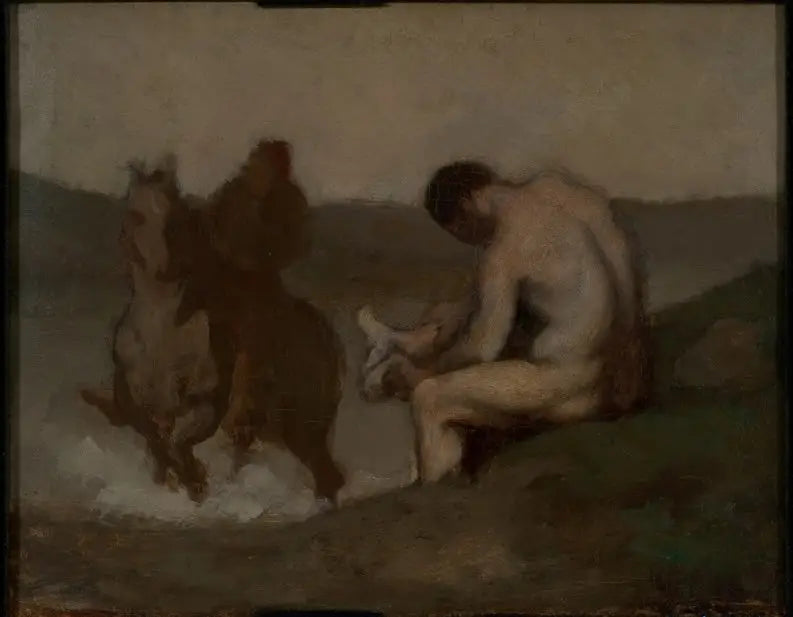 Yüzme (L'Abreuvoir) - Honoré Daumier