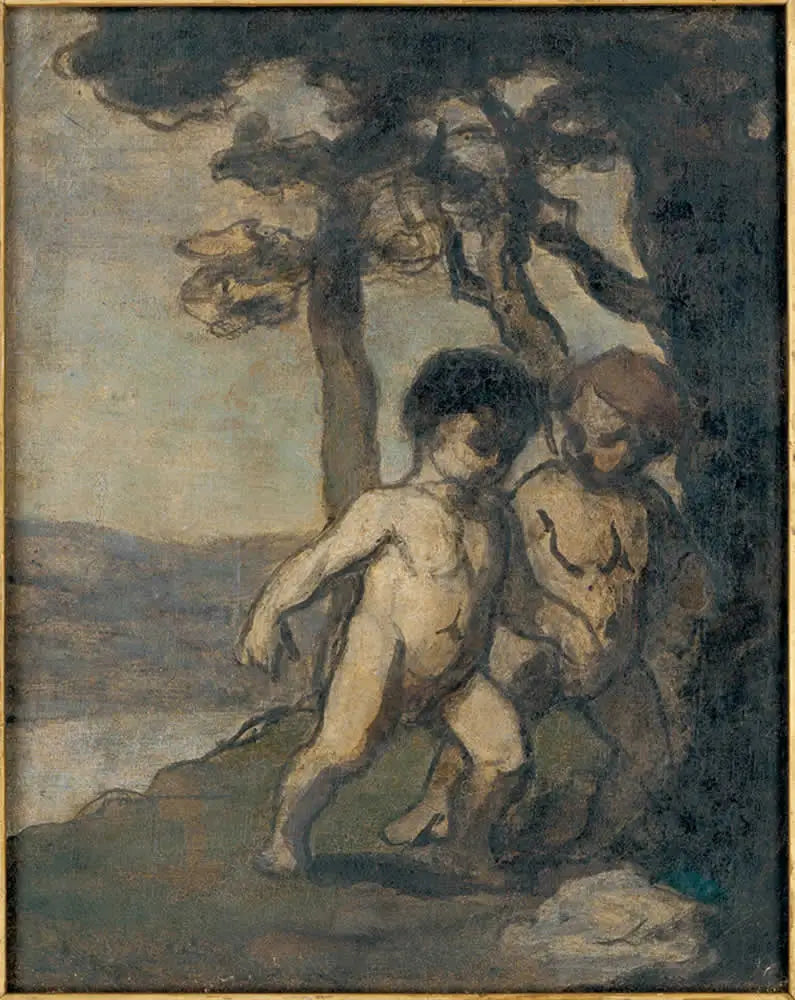 İki çocuk - Honoré Daumier