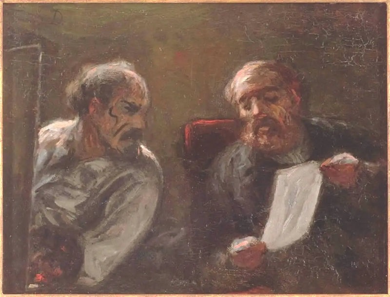 Atölyede Sohbet - Honoré Daumier