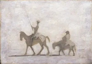 Don Quichotte ve Sancho Pança - Honoré Daumier
