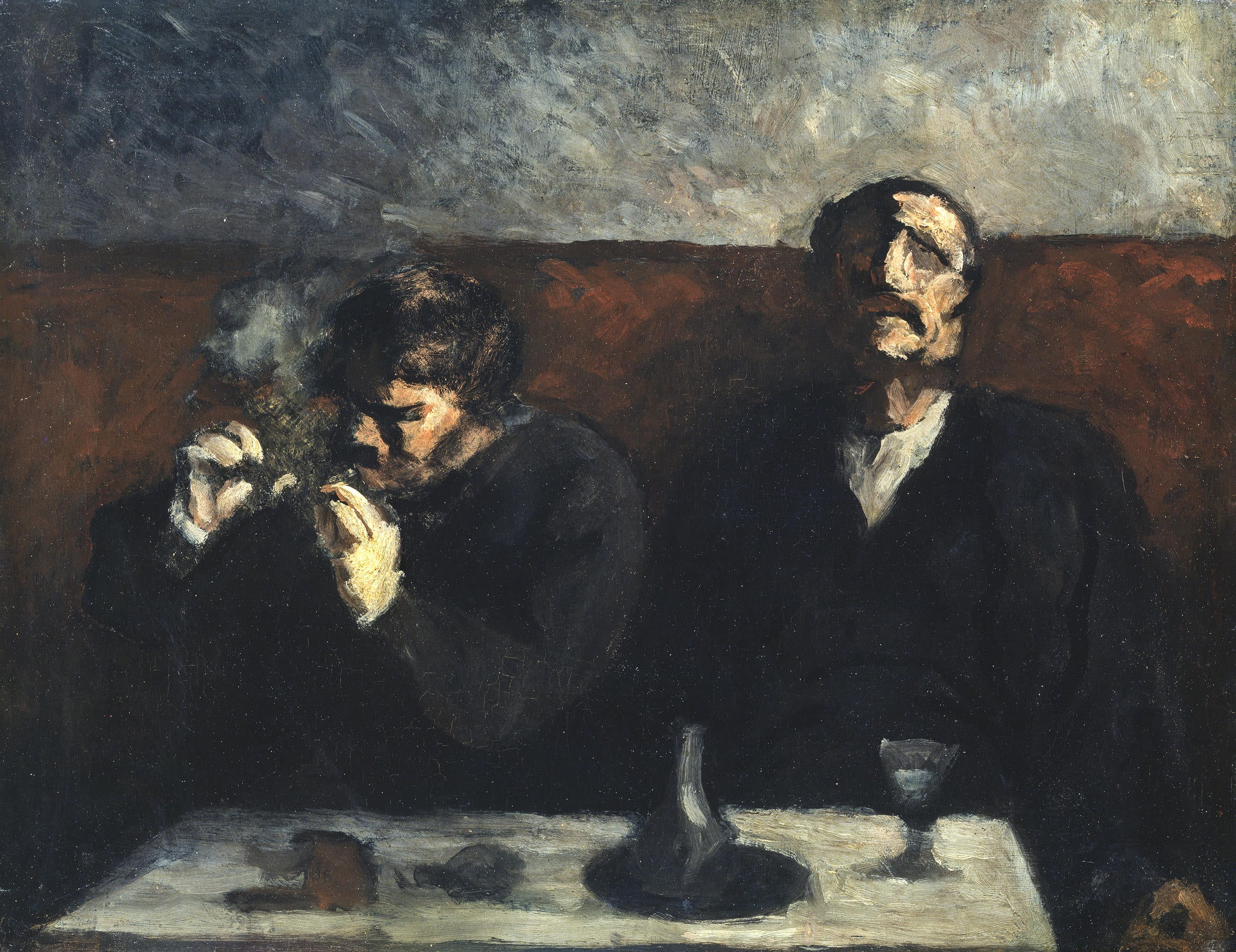 Fumeur et Buveur d'absinthe - Honoré Daumier